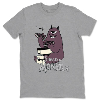 AJ3 A Ma Maniere x Black shirts to match jordans Sneaker Monster sneaker match tees A Ma Maniere x Air Jordan 3 “Black” SNRT Sneaker Tees streetwear brand Heather Grey 2 unisex cotton tee