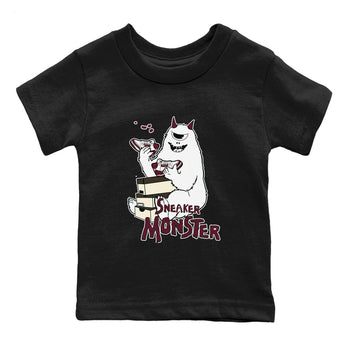 3s A Ma Maniere x Burgundy Crush shirts to match jordans Sneaker Monster sneaker match teesA Ma Maniére x Air Jordan 3 "Burgundy Crush" SNRT Sneaker Tees streetwear brand Baby and Youth Black 2 cotton tee