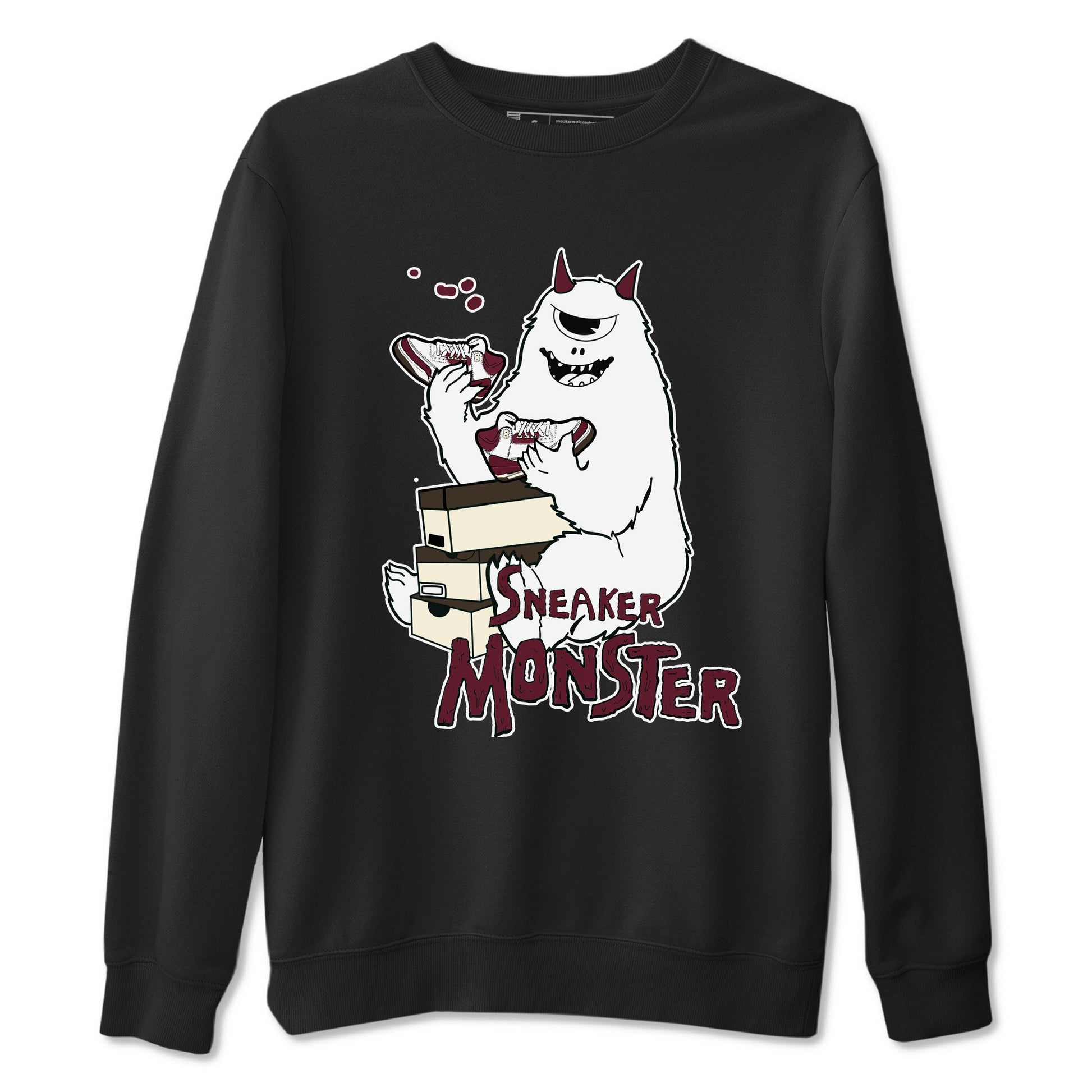 3s A Ma Maniere x Burgundy Crush shirts to match jordans Sneaker Monster sneaker match teesA Ma Maniére x Air Jordan 3 "Burgundy Crush" SNRT Sneaker Tees streetwear brand Black 2 unisex cotton tee