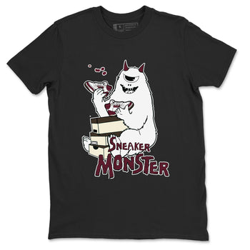 3s A Ma Maniere x Burgundy Crush shirts to match jordans Sneaker Monster sneaker match teesA Ma Maniére x Air Jordan 3 "Burgundy Crush" SNRT Sneaker Tees streetwear brand Black 2 unisex cotton tee