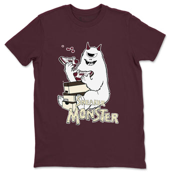 3s A Ma Maniere x Burgundy Crush shirts to match jordans Sneaker Monster sneaker match teesA Ma Maniére x Air Jordan 3 "Burgundy Crush" SNRT Sneaker Tees streetwear brand Maroon 2 unisex cotton tee