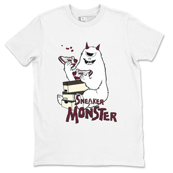 3s A Ma Maniere x Burgundy Crush shirts to match jordans Sneaker Monster sneaker match teesA Ma Maniére x Air Jordan 3 "Burgundy Crush" SNRT Sneaker Tees streetwear brand White 2 unisex cotton tee