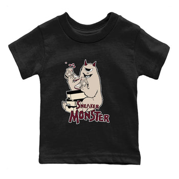 4s A Ma Maniere x Fossil Stone shirts to match jordans Sneaker Monster sneaker match tees 4s A Ma Maniere x Fossil Stone match shoes to clothes SNRT Sneaker Tees Youth Baby Black 2 tee
