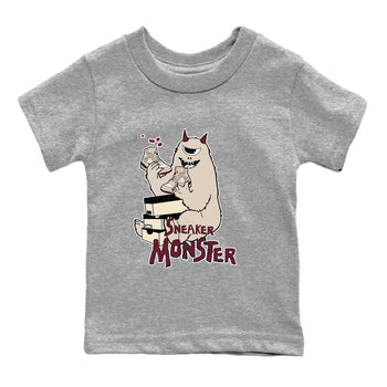 4s A Ma Maniere x Fossil Stone shirts to match jordans Sneaker Monster sneaker match tees 4s A Ma Maniere x Fossil Stone match shoes to clothes SNRT Sneaker Tees Youth Baby Heather Grey 2 tee