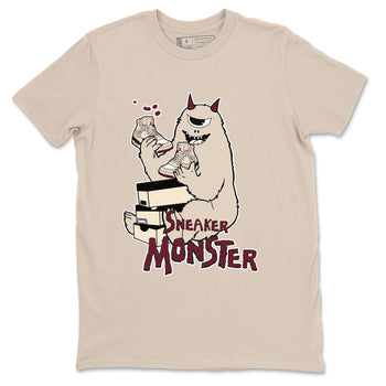 4s A Ma Maniere x Fossil Stone shirts to match jordans Sneaker Monster sneaker match tees 4s A Ma Maniere x Fossil Stone match shoes to clothes SNRT Sneaker Tees unisex cotton Sand 2 shirts