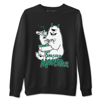 4s Oxidized Green shirts to match jordans Sneaker Monster sneaker match tees Air Jordan 4 Oxidized Green SNRT Sneaker Tees streetwear brand Black 2 unisex cotton tee