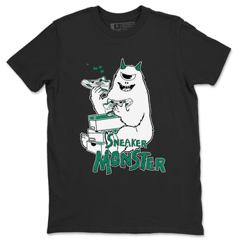 4s Oxidized Green shirts to match jordans Sneaker Monster sneaker match tees Air Jordan 4 Oxidized Green SNRT Sneaker Tees streetwear brand Black 2 unisex cotton tee