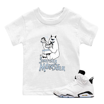 Air Jordan 6 Reverse Oreo shirts to match jordans Sneaker Monster sneaker match tees Air Jordan 6 White Black SNRT sneaker release tees baby toddler White 1 cotton Shirt