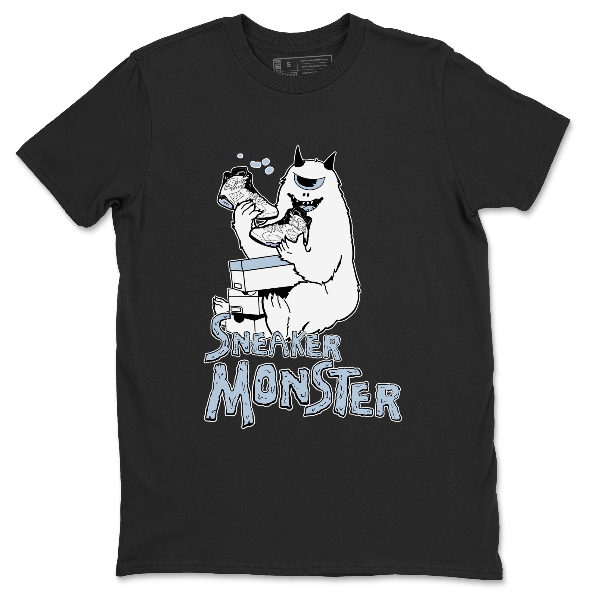 Air Jordan 6 Reverse Oreo shirts to match jordans Sneaker Monster sneaker match tees Air Jordan 6 White Black SNRT Sneaker Release Tees unisex cotton Black 2 crew neck shirt