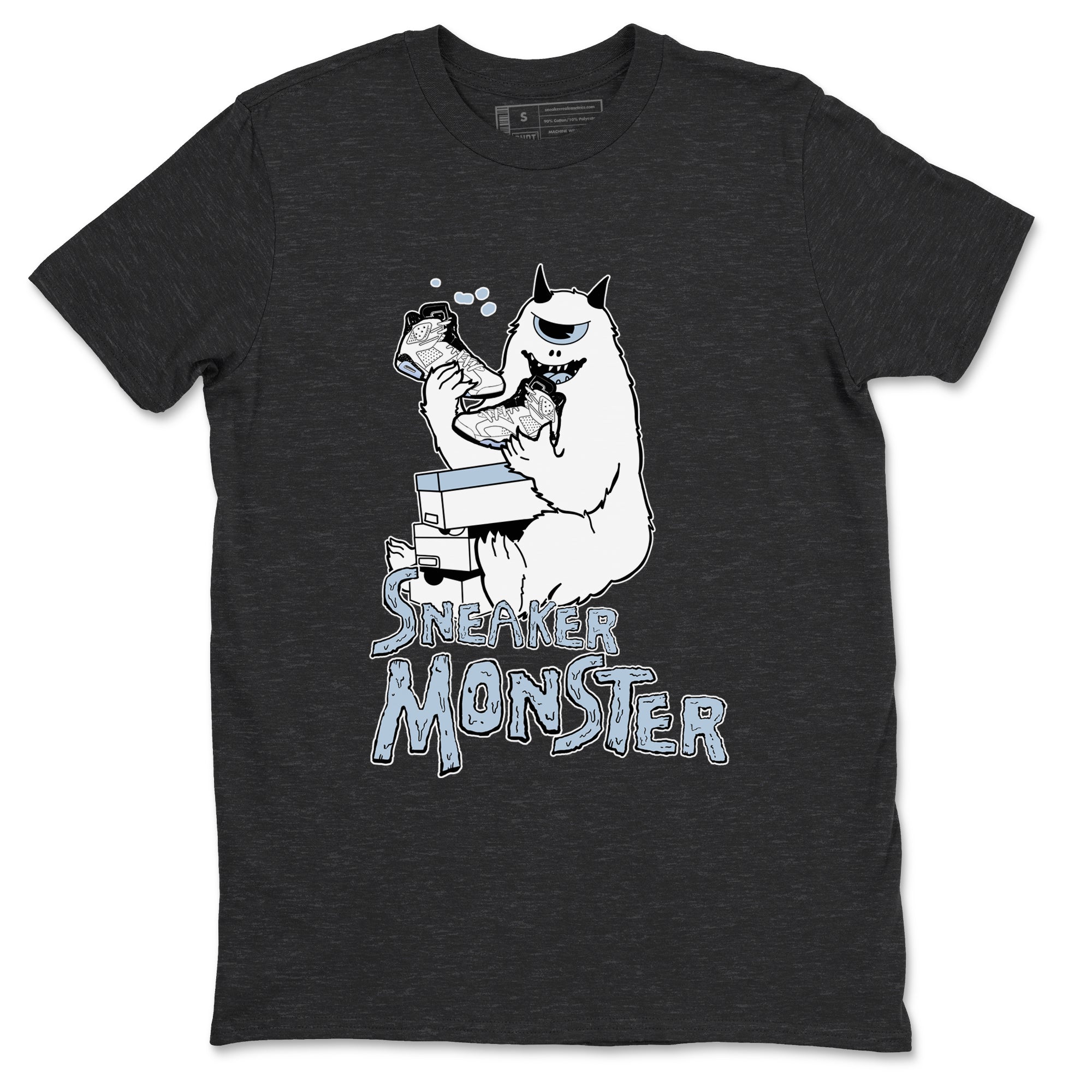Air Jordan 6 Reverse Oreo shirts to match jordans Sneaker Monster sneaker match tees Air Jordan 6 White Black SNRT Sneaker Release Tees unisex cotton Charcoal Heather 2 crew neck shirt