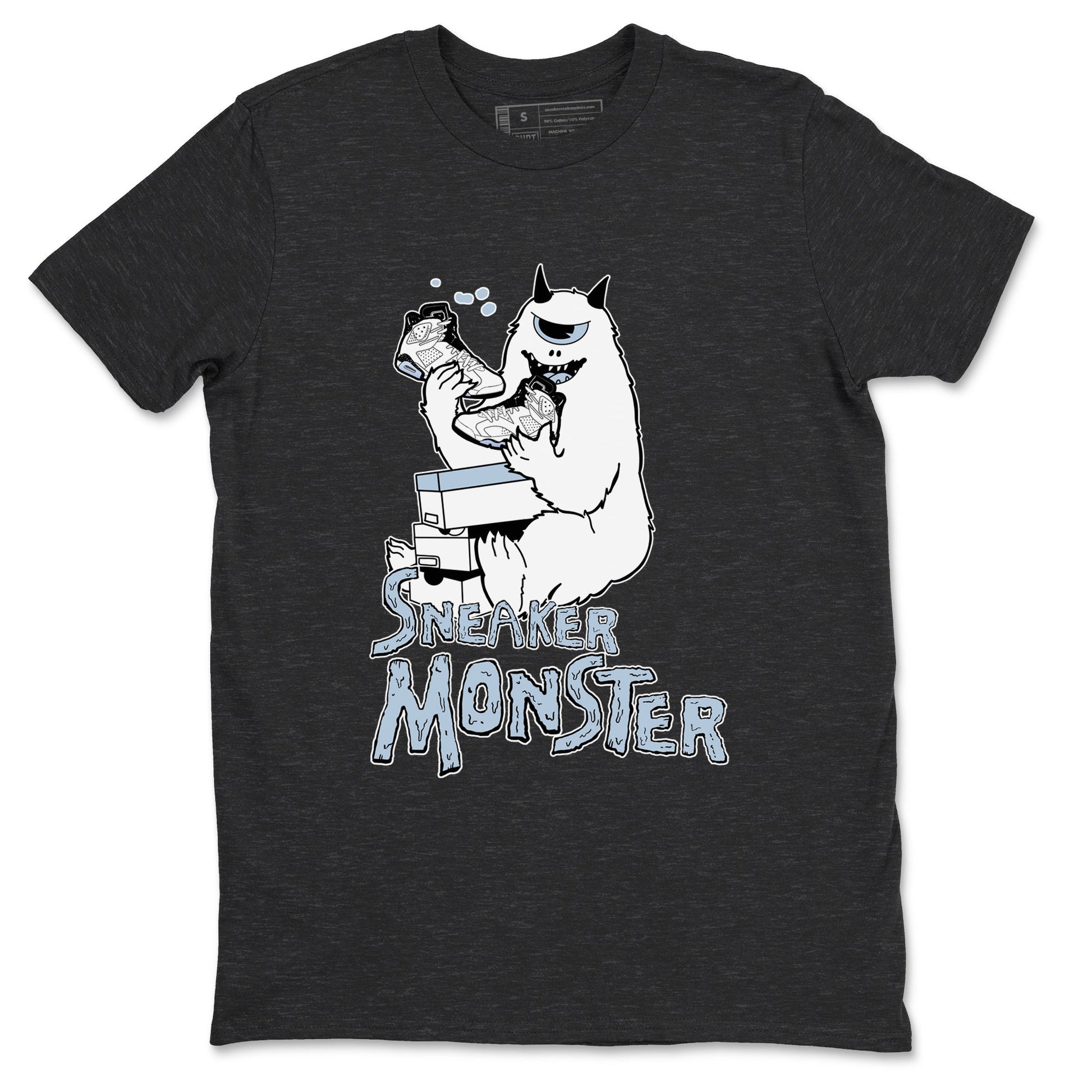 Air Jordan 6 Reverse Oreo shirts to match jordans Sneaker Monster sneaker match tees Air Jordan 6 White Black SNRT Sneaker Release Tees unisex cotton Charcoal Heather 2 crew neck shirt