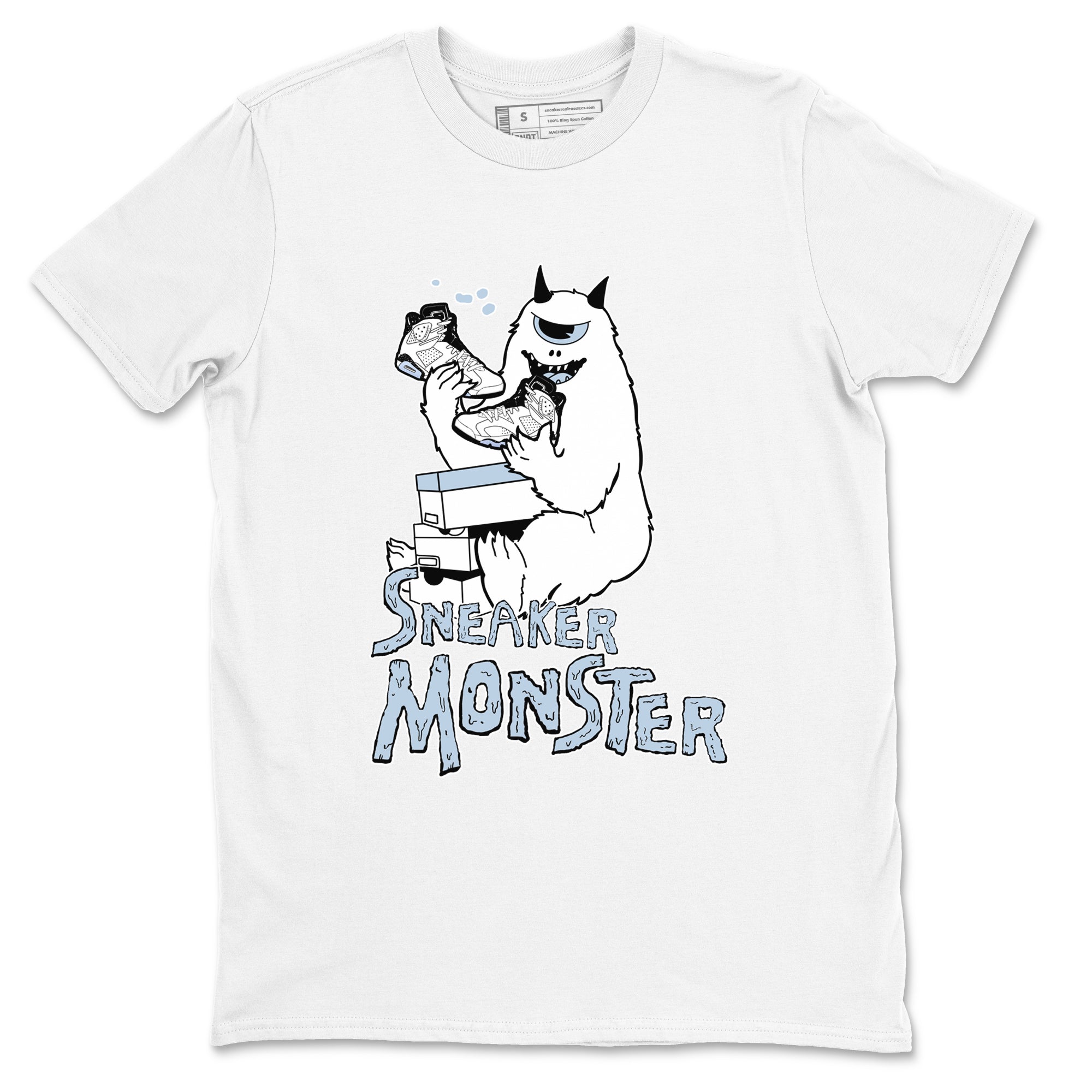 Air Jordan 6 Reverse Oreo shirts to match jordans Sneaker Monster sneaker match tees Air Jordan 6 White Black SNRT Sneaker Release Tees unisex cotton White 2 crew neck shirt