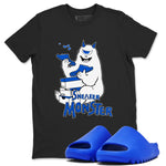 Yeezy Slide Azure shirts to match jordans Sneaker Monster sneaker match tees Yeezy Slide Azure SNRT Sneaker Tees streetwear brand Black 1 unisex cotton tee