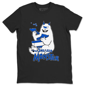 Yeezy Slide Azure shirts to match jordans Sneaker Monster sneaker match tees Yeezy Slide Azure SNRT Sneaker Tees streetwear brand Black 2 unisex cotton tee