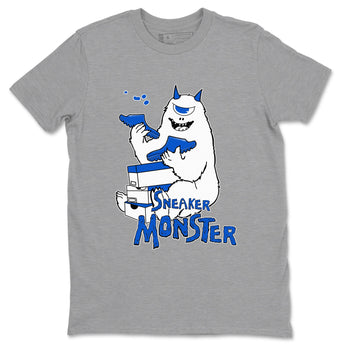 Yeezy Slide Azure shirts to match jordans Sneaker Monster sneaker match tees Yeezy Slide Azure SNRT Sneaker Tees streetwear brand Heather Grey 2 unisex cotton tee