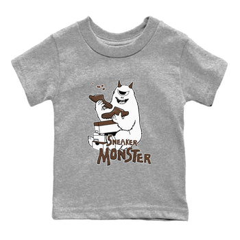 Yeezy Slide Flax shirts to match jordans Sneaker Monster sneaker match tees Yeezy Slide Flax SNRT Sneaker Tees streetwear brand Baby and Youth Heather Grey 2 cotton tee