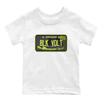 Foams One Black Volt shirts to match jordans Sneaker Plate sneaker match tees Air Foamposite One Black and Volt match shoes to clothes SNRT Sneaker Tees Youth Baby White 2 tee