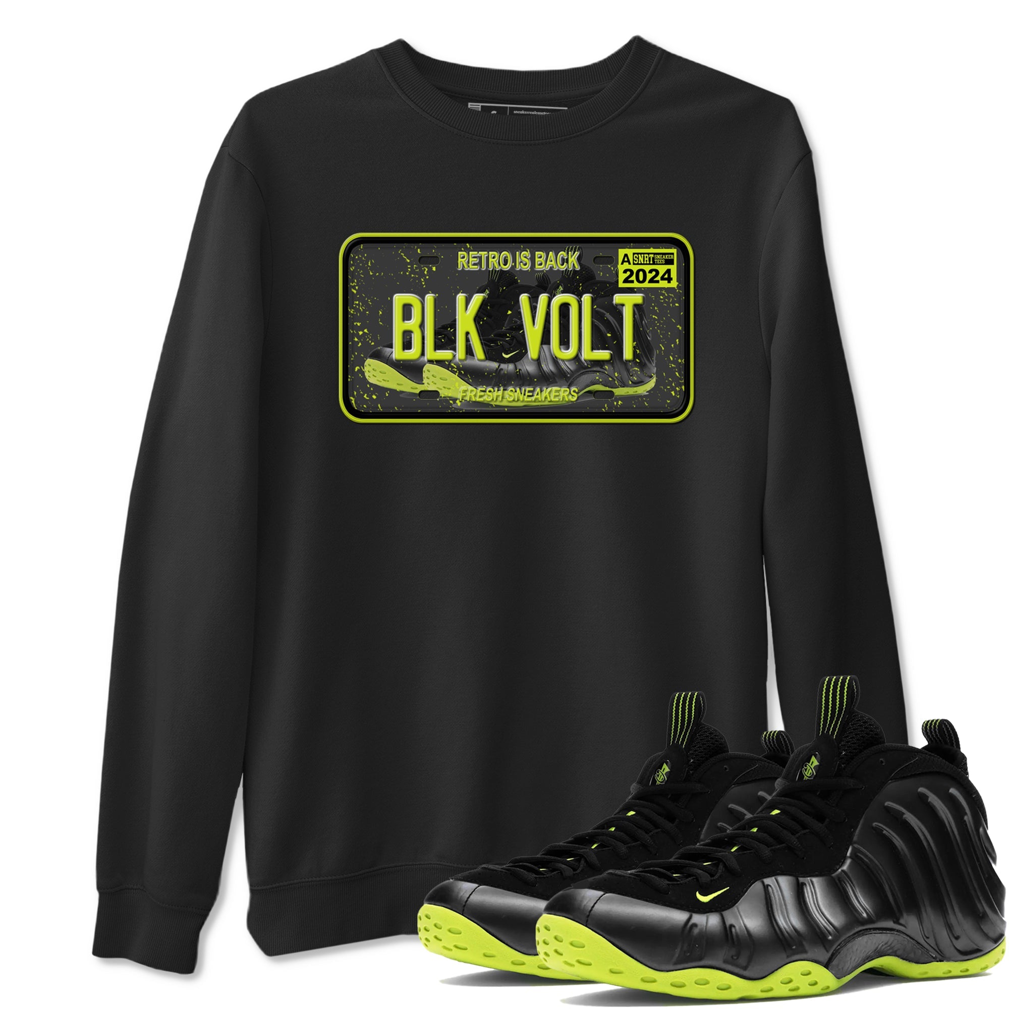 Foams One Black Volt shirts to match jordans Sneaker Plate sneaker match tees Air Foamposite One Black and Volt match shoes to clothes SNRT Sneaker Tees unisex cotton Black 1 shirts
