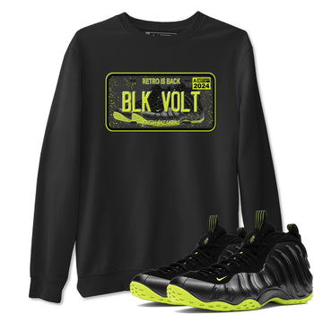 Foams One Black Volt shirts to match jordans Sneaker Plate sneaker match tees Air Foamposite One Black and Volt match shoes to clothes SNRT Sneaker Tees unisex cotton Black 1 shirts