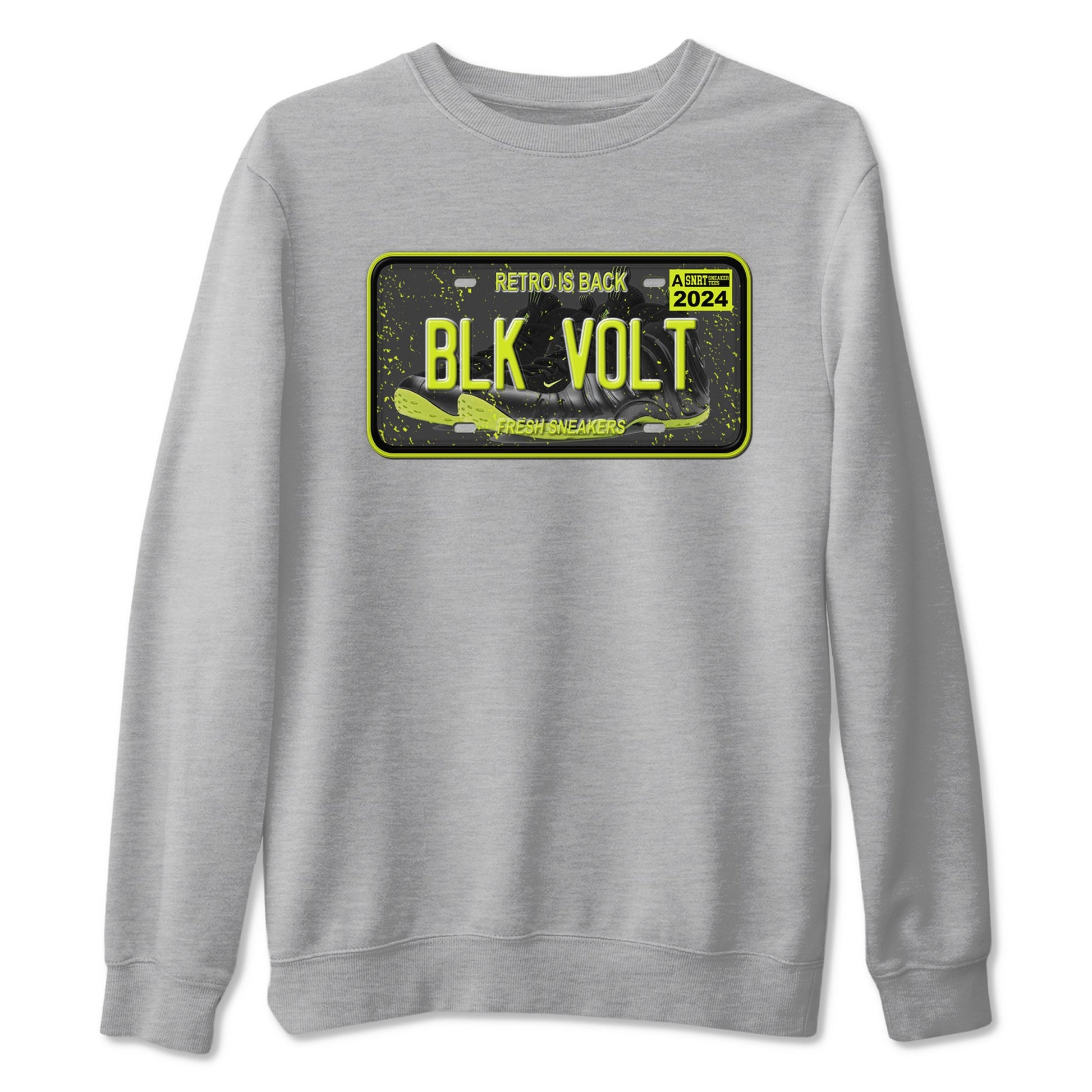 Foams One Black Volt shirts to match jordans Sneaker Plate sneaker match tees Air Foamposite One Black and Volt match shoes to clothes SNRT Sneaker Tees unisex cotton Heather Grey 2 shirts