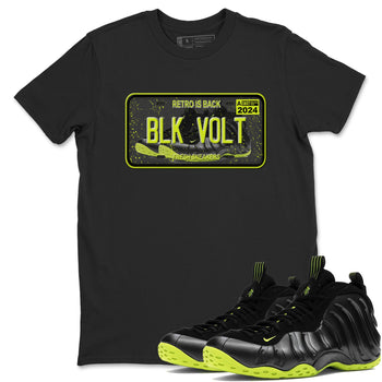 Foams One Black Volt shirts to match jordans Sneaker Plate sneaker match tees Air Foamposite One Black and Volt match shoes to clothes SNRT Sneaker Tees unisex cotton Black 1 shirts