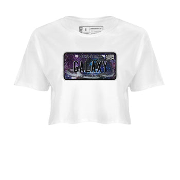 Air Foamposite One Galaxy shirts to match jordans Sneaker Plate sneaker match tees Air Foamposite One Galaxy SNRT Sneaker Release Tees unisex cotton White 2 Crop Shirts