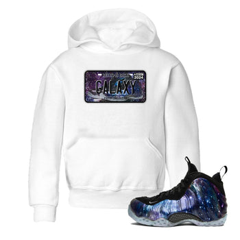 Air Foamposite One Galaxy shirts to match jordans Sneaker Plate sneaker match tees Air Foamposite One Galaxy SNRT Sneaker Release Tees Youth Baby White 1 crew neck shirts