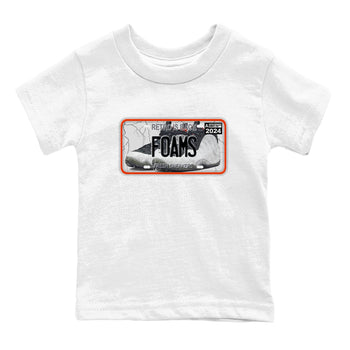 Foams One Jin shirts to match jordans Sneaker Plate sneaker match tees Air Foamposite One Jin match shoes to clothes SNRT Sneaker Tees Youth Baby White 2 tee