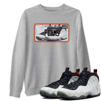 Foams One Jin shirts to match jordans Sneaker Plate sneaker match tees Air Foamposite One Jin match shoes to clothes SNRT Sneaker Tees unisex cotton Heather Grey 1 shirts