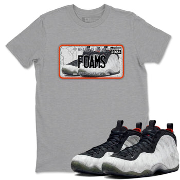 Foams One Jin shirts to match jordans Sneaker Plate sneaker match tees Air Foamposite One Jin match shoes to clothes SNRT Sneaker Tees unisex cotton Heather Grey 1 shirts