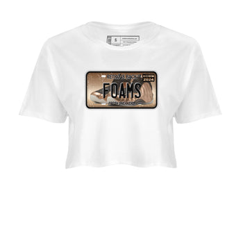 Air Foamposite One Metallic Copper shirts to match jordans Sneaker Plate sneaker match tees Foams One Metallic Copper match shoes to clothes SNRT Sneaker Tees unisex cotton White 2 crop tee