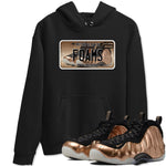 Air Foamposite One Metallic Copper shirts to match jordans Sneaker Plate sneaker match tees Foams One Metallic Copper match shoes to clothes SNRT Sneaker Tees unisex cotton Black 1 shirts