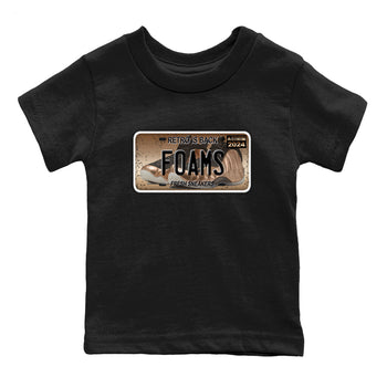 Air Foamposite One Metallic Copper shirts to match jordans Sneaker Plate sneaker match tees Foams One Metallic Copper match shoes to clothes SNRT Sneaker Tees Youth Baby Black 2 tee