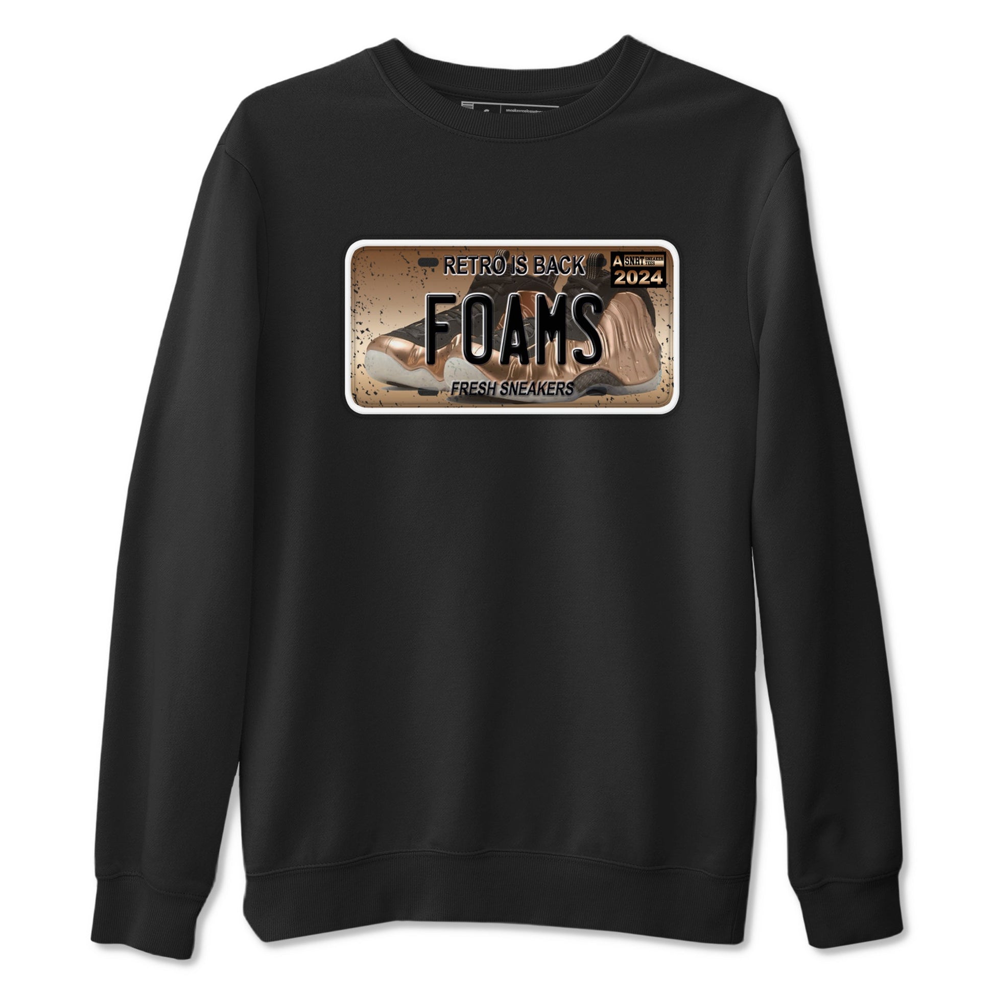 Air Foamposite One Metallic Copper shirts to match jordans Sneaker Plate sneaker match tees Foams One Metallic Copper match shoes to clothes SNRT Sneaker Tees unisex cotton Black 2 shirts