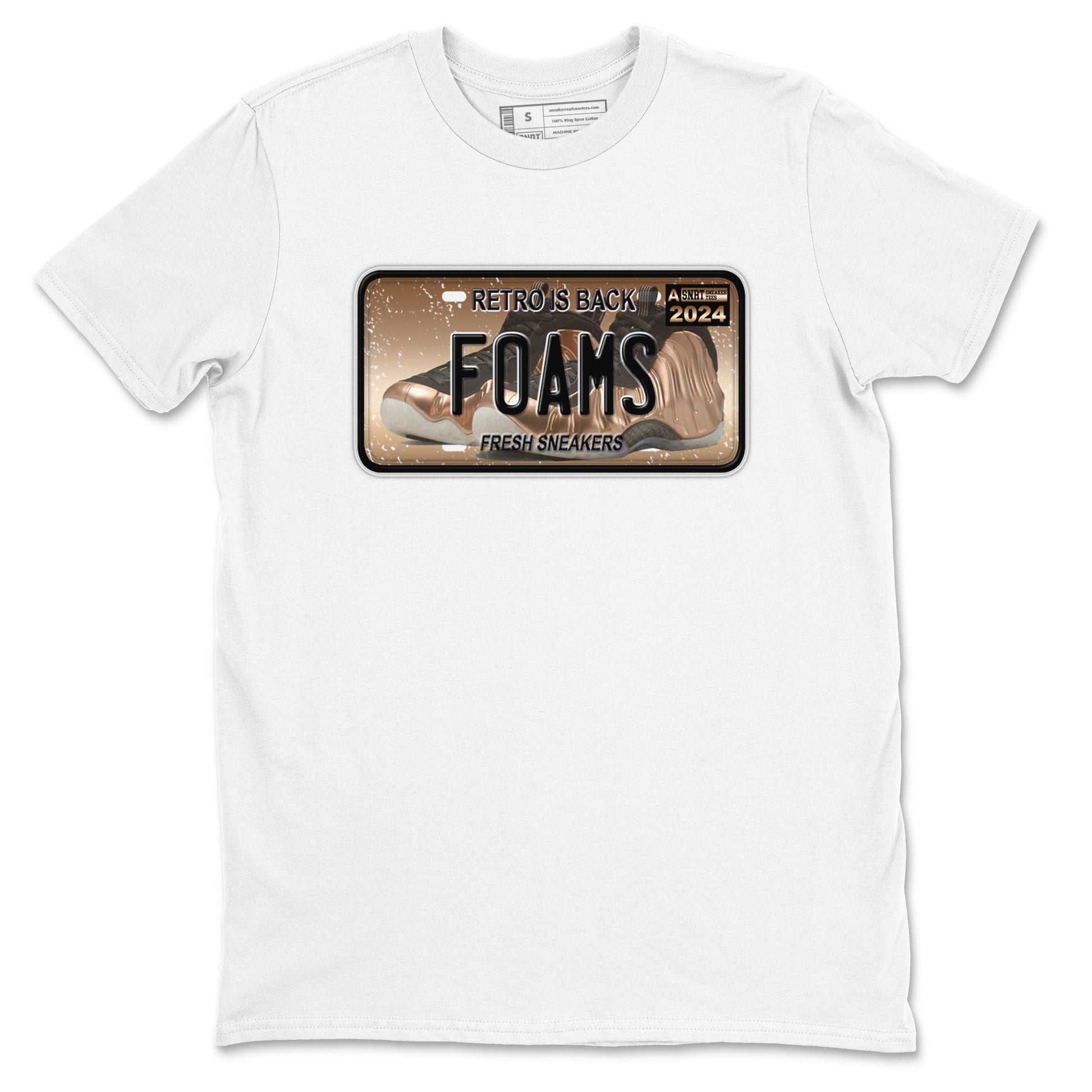 Air Foamposite One Metallic Copper shirts to match jordans Sneaker Plate sneaker match tees Foams One Metallic Copper match shoes to clothes SNRT Sneaker Tees unisex cotton White 2 shirts