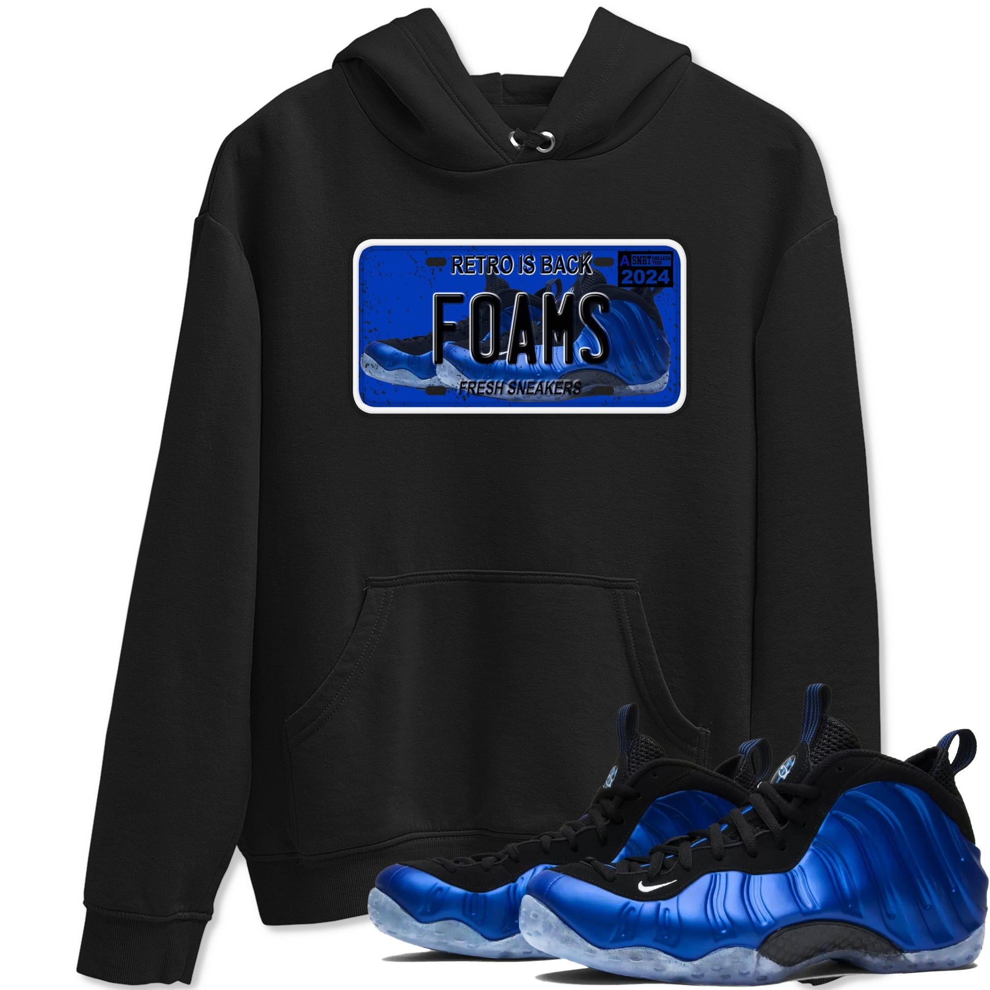 Foams One Royal shirts to match jordans Sneaker Plate sneaker match tees Air Foamposite One Royal match shoes to clothes SNRT Sneaker Tees unisex cotton Black 1 shirts