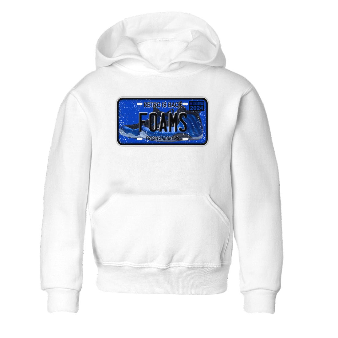 Foams One Royal shirts to match jordans Sneaker Plate sneaker match tees Air Foamposite One Royal match shoes to clothes SNRT Sneaker Tees Youth Baby White 2 tee