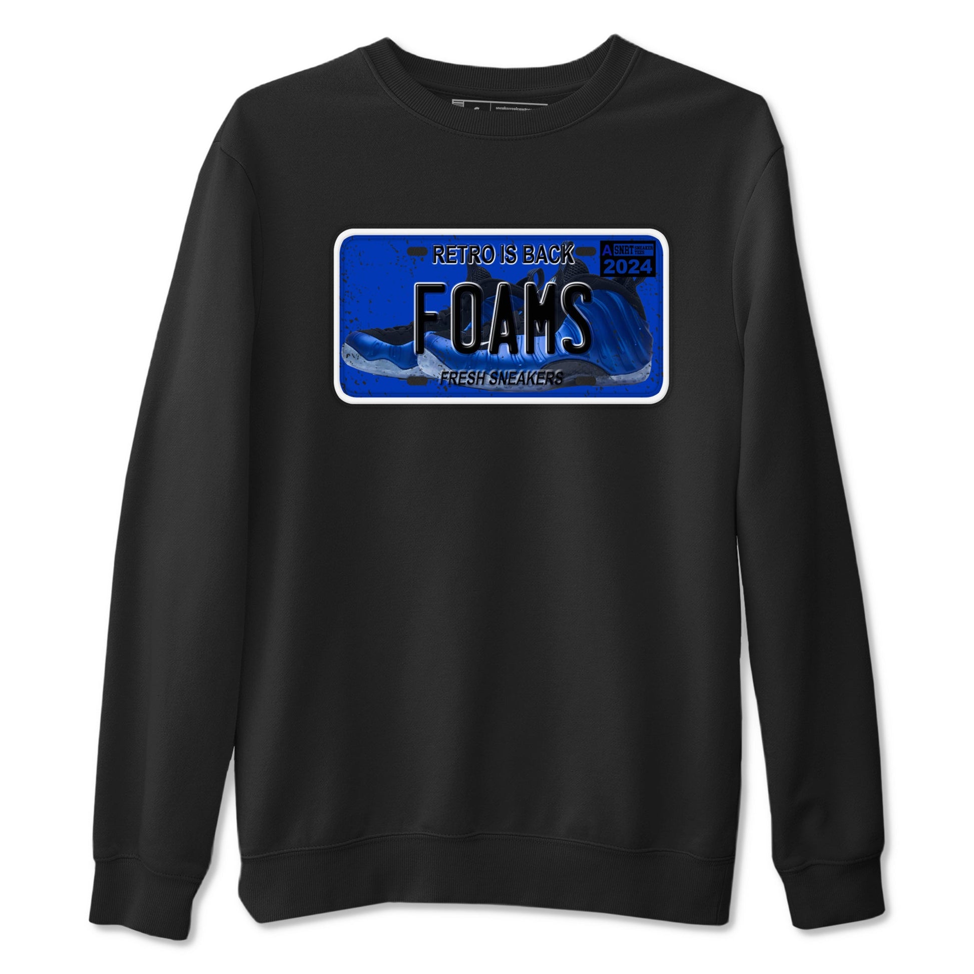 Foams One Royal shirts to match jordans Sneaker Plate sneaker match tees Air Foamposite One Royal match shoes to clothes SNRT Sneaker Tees unisex cotton Black 2 shirts