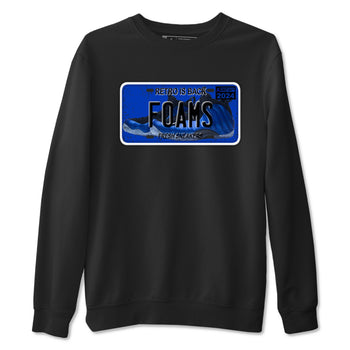 Foams One Royal shirts to match jordans Sneaker Plate sneaker match tees Air Foamposite One Royal match shoes to clothes SNRT Sneaker Tees unisex cotton Black 2 shirts