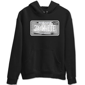 Sneaker Plate sneaker match t-shirt styled to complete your fit with the Air Foamposite One Triple White sneakers, shown in Black 2.