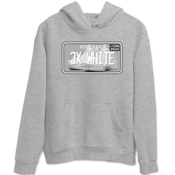 Sneaker Plate sneaker match t-shirt styled to complete your fit with the Air Foamposite One Triple White sneakers, shown in Heather Grey 2.