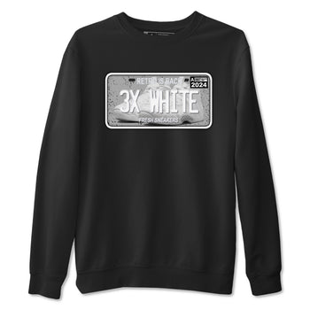 Sneaker Plate sneaker match t-shirt styled to complete your fit with the Air Foamposite One Triple White sneakers, shown in Black 2.