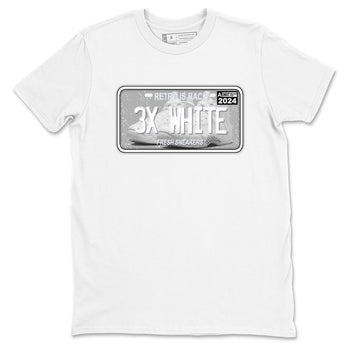Sneaker Plate sneaker match t-shirt styled to complete your fit with the Air Foamposite One Triple White sneakers, shown in White 2.