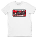 1s Black Toe Reimagined shirts to match jordans Sneaker Plate sneaker match tees Air Jordan 1 Black Toe Reimagined SNRT Sneaker Release Tees unisex cotton White 2 crew neck shirts