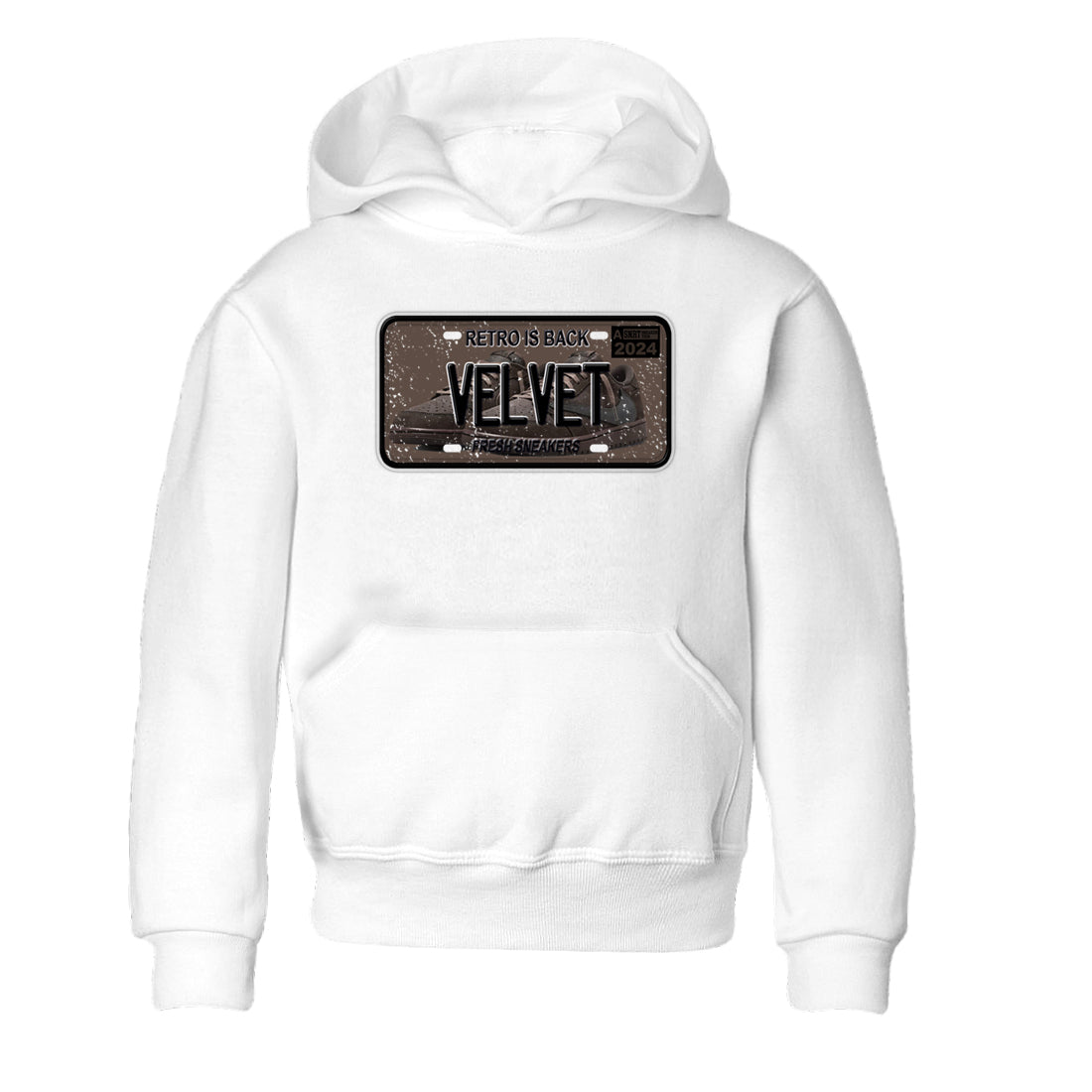 AJ1 Travis Scott Velvet Brown and Dark Mocha shirts to match jordans Sneaker Plate sneaker match tees 1s Travis Scott Velvet Brown match shoes to clothes SNRT Sneaker Tees Youth Baby White 2 tee