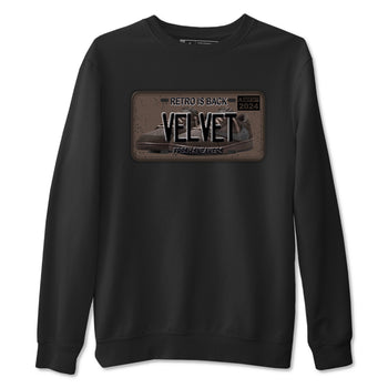 AJ1 Travis Scott Velvet Brown and Dark Mocha shirts to match jordans Sneaker Plate sneaker match tees 1s Travis Scott Velvet Brown match shoes to clothes SNRT Sneaker Tees unisex cotton Black 2 shirts