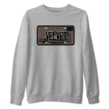 AJ1 Travis Scott Velvet Brown and Dark Mocha shirts to match jordans Sneaker Plate sneaker match tees 1s Travis Scott Velvet Brown match shoes to clothes SNRT Sneaker Tees unisex cotton Heather Grey 2 shirts