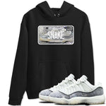 11s Year Of The Snake shirts to match jordans  Sneaker Plate shirts to match jordans Air Jordan 11 Retro Low Year Of The Snake match shoes to clothes SNRT Sneaker Tees unisex cotton Black 1 shirts