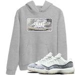 11s Year Of The Snake shirts to match jordans  Sneaker Plate shirts to match jordans Air Jordan 11 Retro Low Year Of The Snake match shoes to clothes SNRT Sneaker Tees unisex cotton Heather Grey 1 shirts