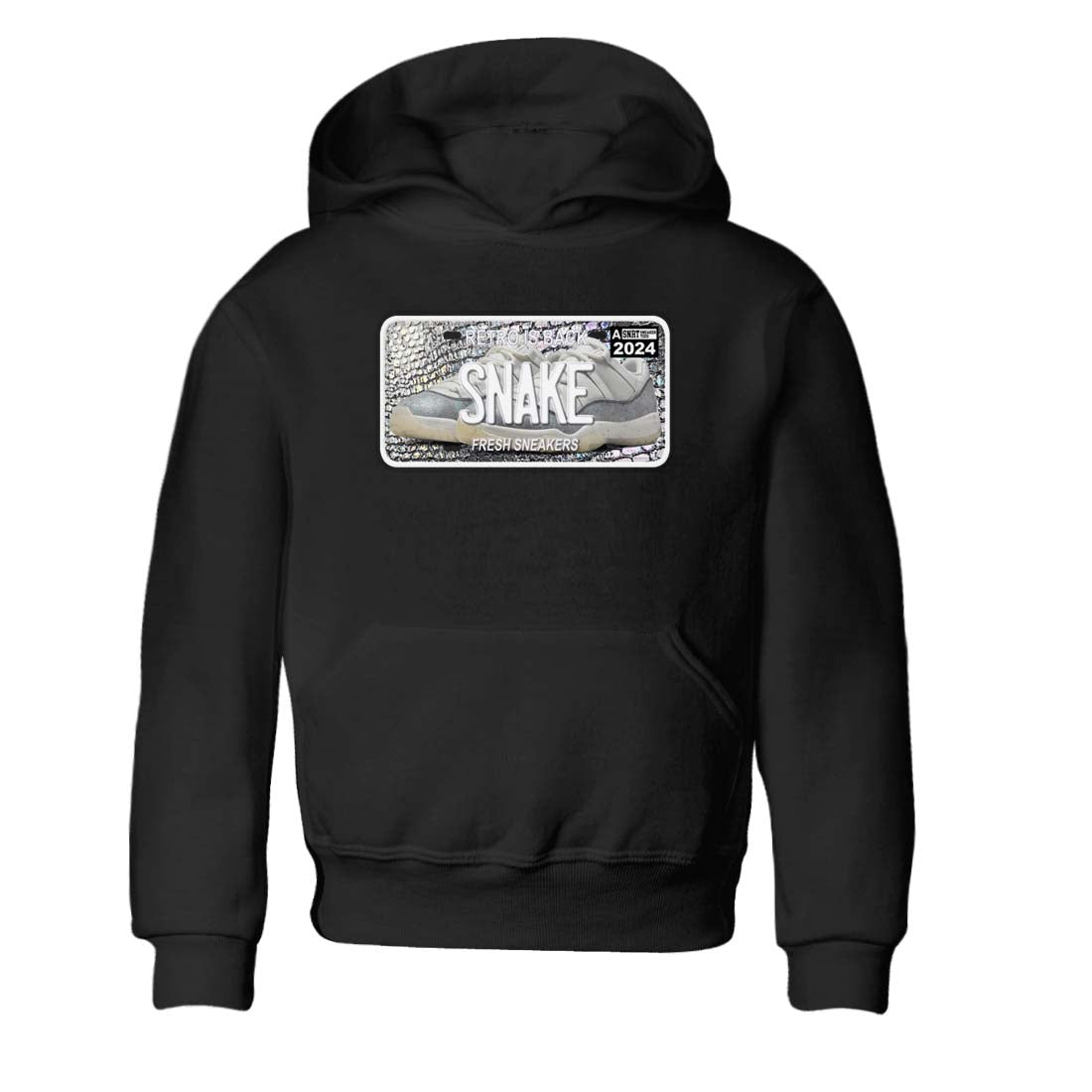 11s Year Of The Snake shirts to match jordans  Sneaker Plate shirts to match jordans Air Jordan 11 Retro Low Year Of The Snake match shoes to clothes SNRT Sneaker Tees Youth Baby Black 2 tee
